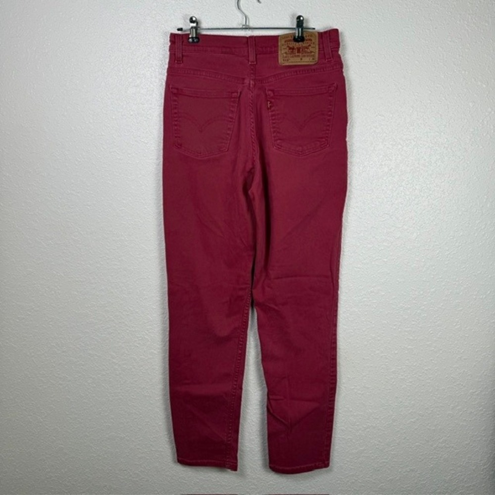 Vintage 1994 Levi's 512 High Waisted Jeans Error Mis-tab Upside Down USA Made 6 - Picture 5 of 14